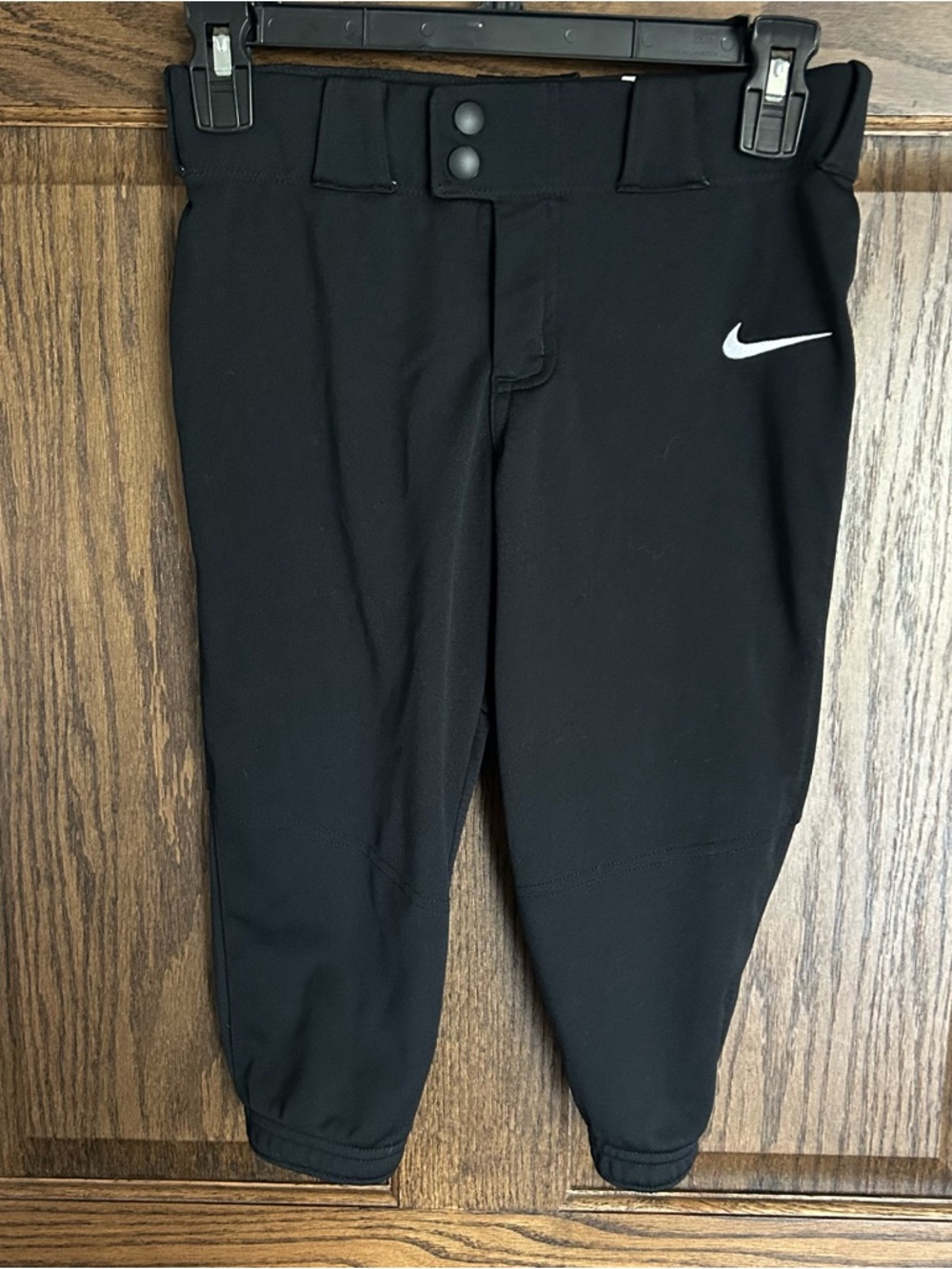 Nike Black Team Engineered Athletic Pants with White Label